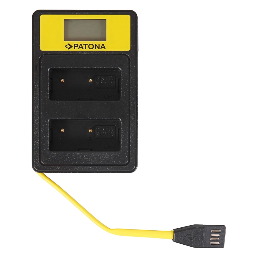 PATONA - Dual punjač za Fuji NP-W126 sa LCD i USB