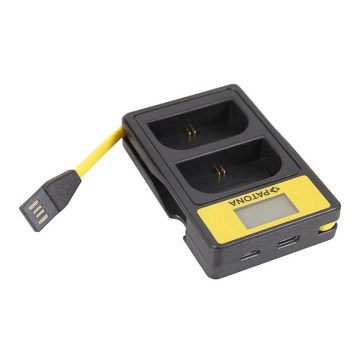 PATONA - Dualni punjač Panasonic DMW-BLG10 sa LCD-om i USB-om