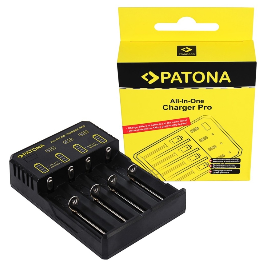 PATONA - Punjač baterija AA/AAA/18650/14500/CR123A