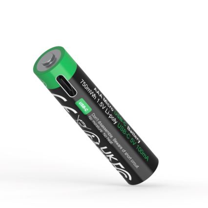 PATONA - Set 4x Baterija AAA/LR03 Li-Pol 500mAh 1,5V sa USB-C punjenjem