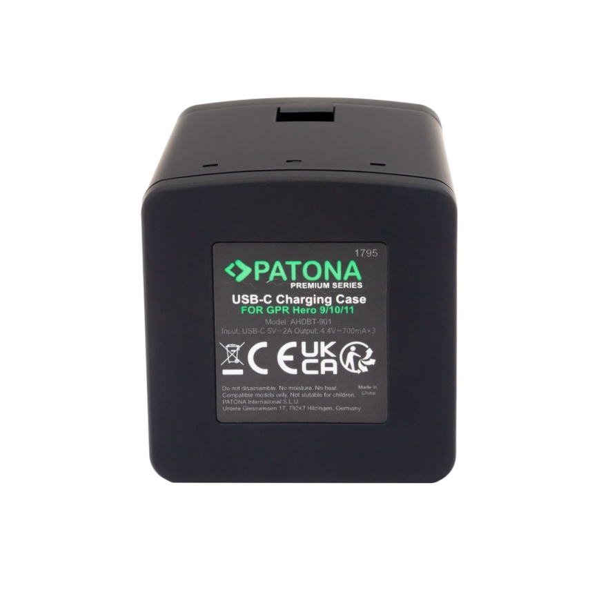 PATONA - Trostruki punjač za GoPro Hero 9/Hero 10/Hero 11/Hero 12