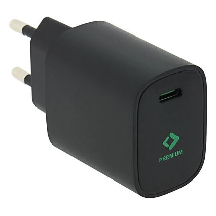 PATONA - USB-C punjač Power Delivery 20W/230V crni