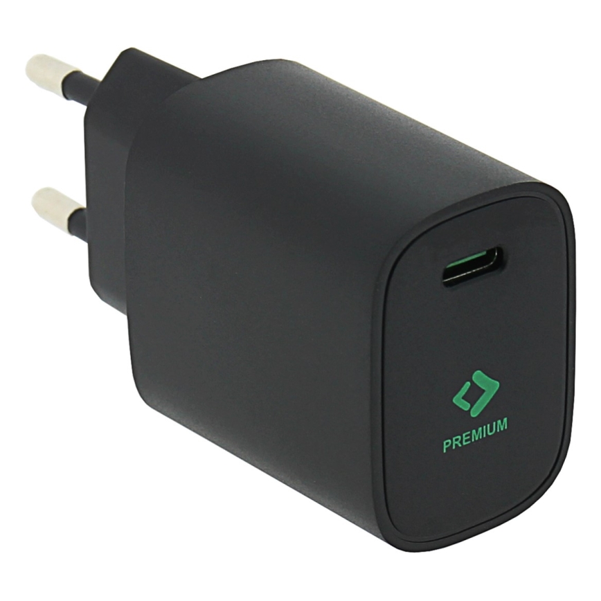 PATONA - USB-C punjač Power Delivery 20W/230V crni