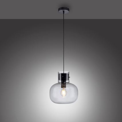 Paul Neuhaus 2003-25 - Luster na sajli SHITAKE 1xE27/10W/230V pr. 25 cm dimno