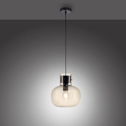 Paul Neuhaus 2003-27 - Luster na sajli SHITAKE 1xE27/10W/230V pr. 25 cm dimno