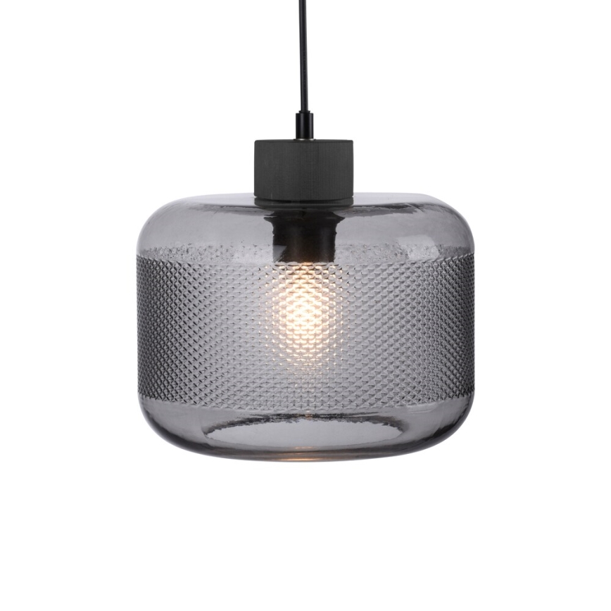 Paul Neuhaus 2005-25 - Luster na sajli BOLETUS 1xE27/10W/230V pr. 23,5 cm sivo