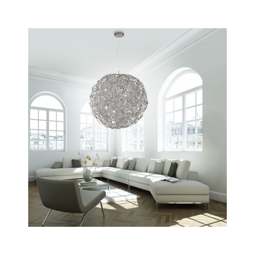 Paul Neuhaus 2019-21 - Luster na sajli SAREA 15xG9/40W/230V srebran