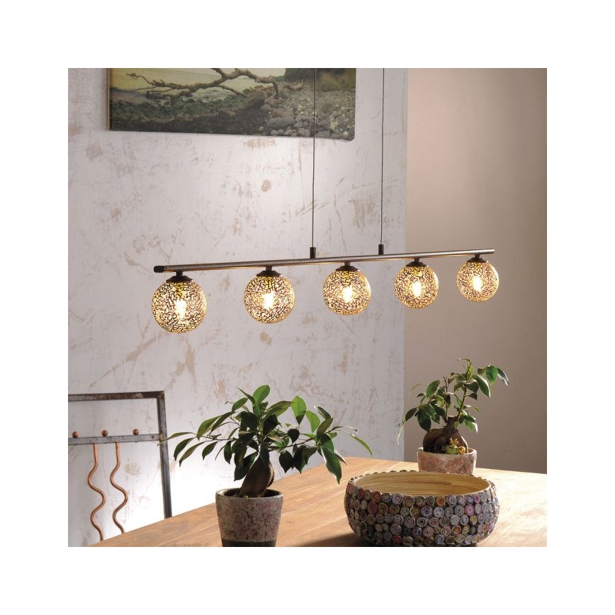 Paul Neuhaus 2040-48 - Luster na sajli GRETA 5xG9/40W/230V