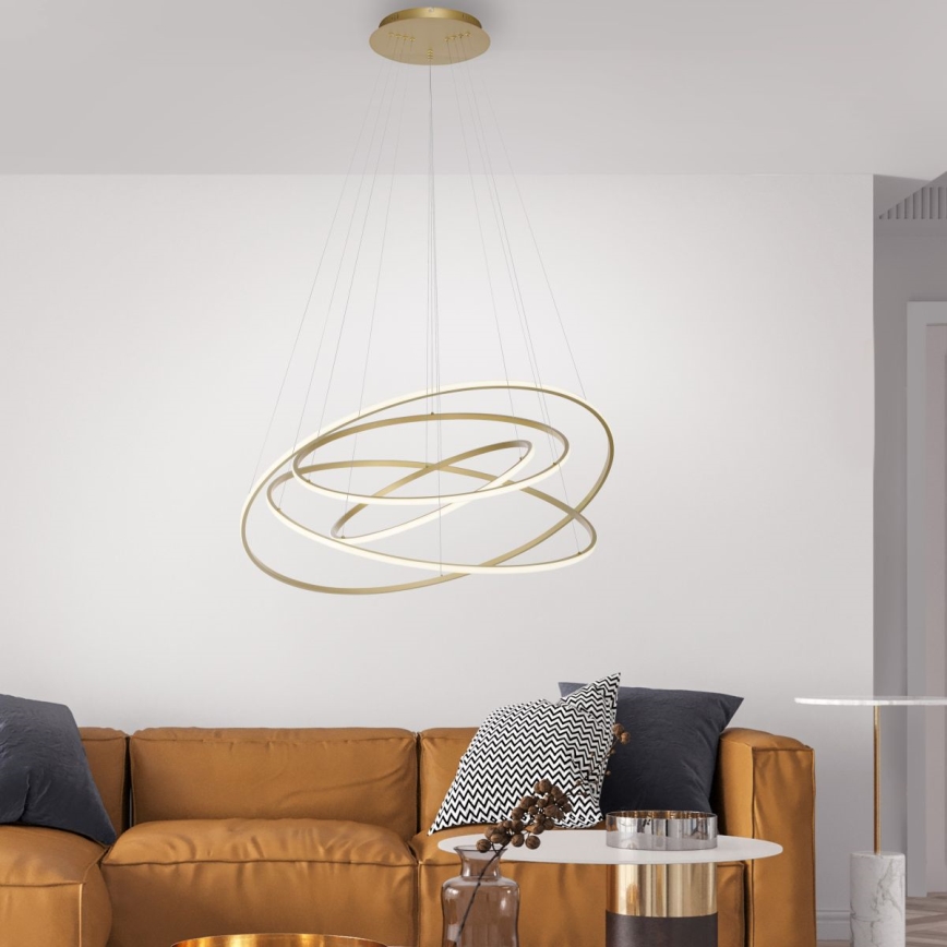 Paul Neuhaus 2124-60 - LED Prigušivi luster na sajli TESSARA LED/97W/230V 2700-5000K + Daljinski upravljač