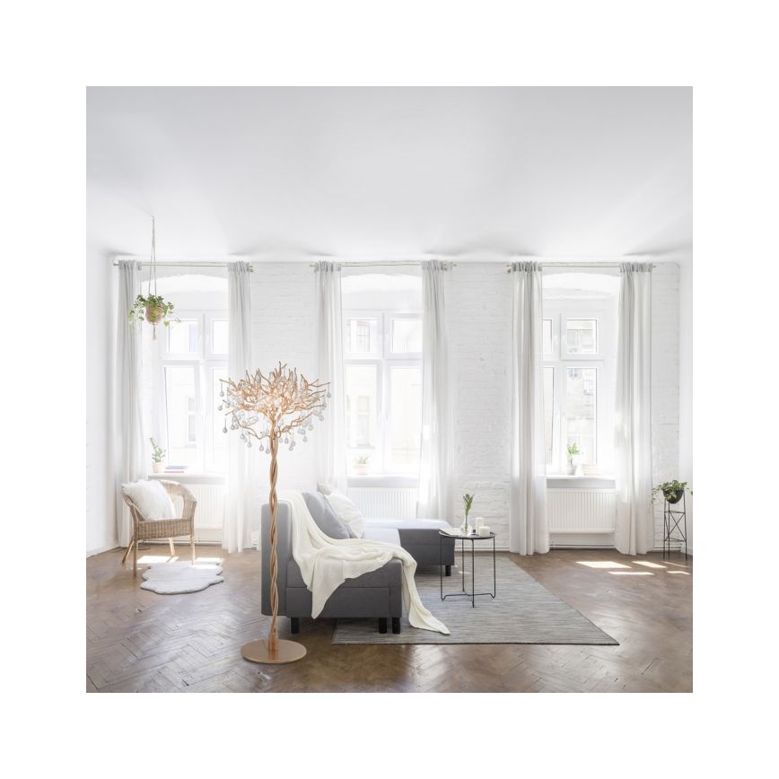 Paul Neuhaus 232-11 - Podna lampa ICICLE 5xG9/40W/230V bakrena