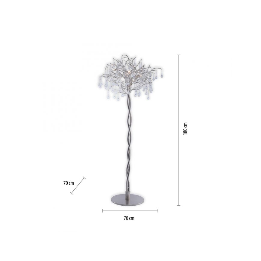 Paul Neuhaus 232-55 - Podna lampa ICICLE 5xG9/40W230V sjajni krom