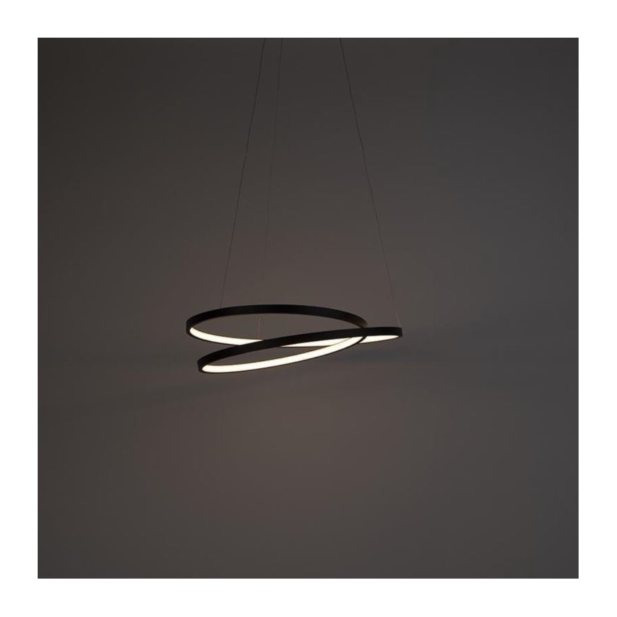 Paul Neuhaus 2472-18 - LED prigušiva luster na sajli ROMAN LED/30W/230V crna