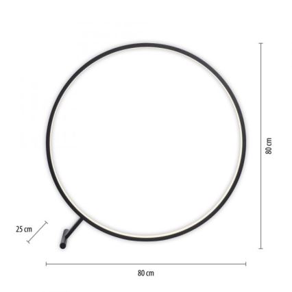 Paul Neuhaus 319-18 - LED Prigušiva podna lampa HULA LED/21,5W/230V 2700-5000K + Daljinski upravljač