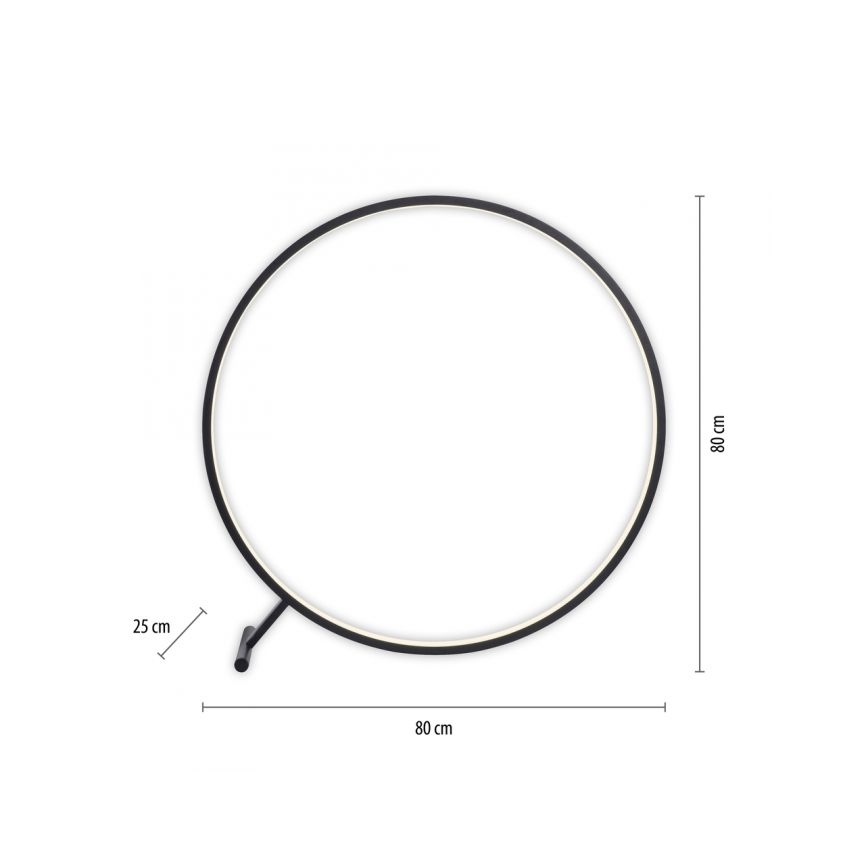 Paul Neuhaus 319-18 - LED Prigušiva podna lampa HULA LED/21,5W/230V 2700-5000K + Daljinski upravljač