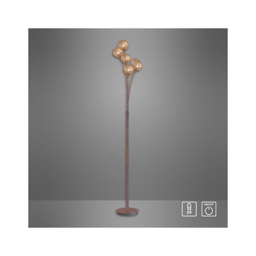 Paul Neuhaus 398-48 - Podna lampa GRETA 6xG9/40W/230V