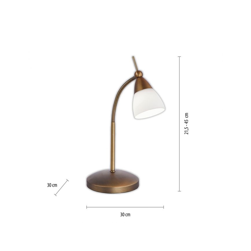 Paul Neuhaus 4001-11 - LED Prigušiva stona lampa na dodir PINO 1xG9/3W/230V bakreno