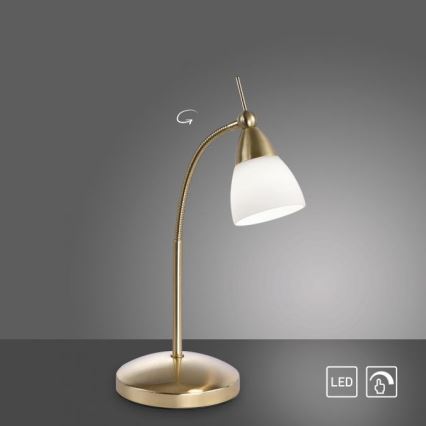 Paul Neuhaus 4001-60 - LED prigušiva dodirna stona lampa PINO 1xG9/3W/230V zlatna