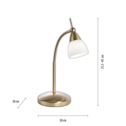 Paul Neuhaus 4001-60 - LED prigušiva dodirna stona lampa PINO 1xG9/3W/230V zlatna