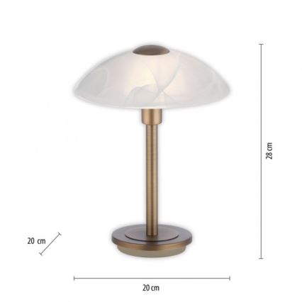 Paul Neuhaus 4026-11 - LED Prigušiva stona lampa na dodir ENOVA 1xG9/2,6W/230V