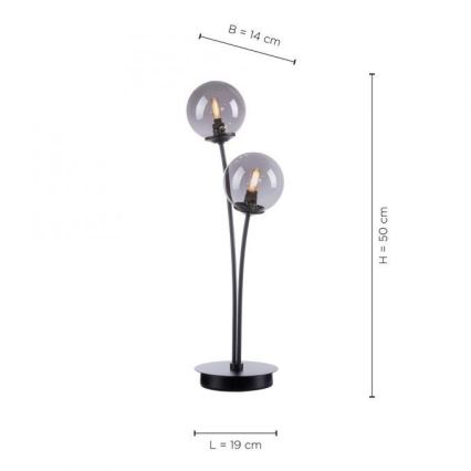Paul Neuhaus 4040-18 - LED Stona lampa WIDOW 2xG9/3W/230V