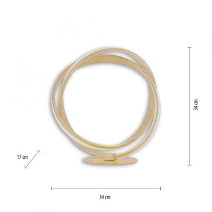 Paul Neuhaus 4531-12 - LED Prigušiva stona lampa MELINDA LED/18W/230V zlatna