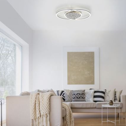 Paul Neuhaus 6025-55 - LED plafonsko svetlo YUKI, prigušiva, LED/48W/230V + daljinski upravljač