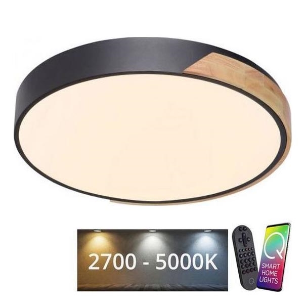 Paul Neuhaus 6071-18 - LED prigušiva plafonska svetiljka Q-PIATO LED/35W/230V prečnik 51 cm 2700-5000K Wi-Fi + daljinsko upravljanje