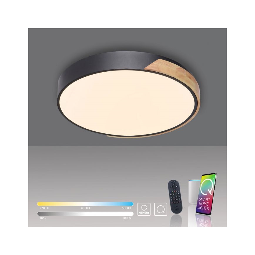 Paul Neuhaus 6071-18 - LED prigušiva plafonska svetiljka Q-PIATO LED/35W/230V prečnik 51 cm 2700-5000K Wi-Fi + daljinsko upravljanje