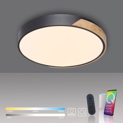 Paul Neuhaus 6071-18 - LED Prigušiva plafonjera Q-PIATO LED/35W/230V pr. 51 cm 2700-5000K Wi-Fi + Daljinski upravljač