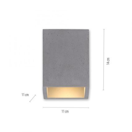 Paul Neuhaus 6161-22 - Reflektorska lampa ETON 1xGU10/10W/230V beton