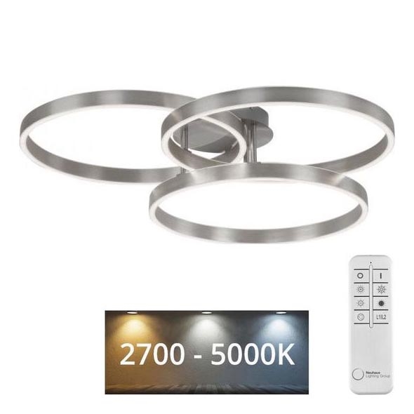 Paul Neuhaus 6233-55 - LED Prigušiva plafonjera PAAN LED/45,5W/230V 2700-5000K + Daljinski upravljač