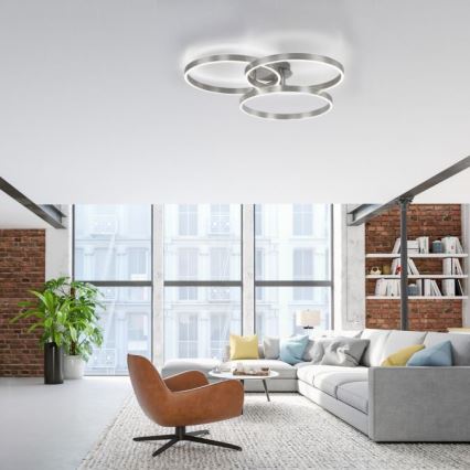 Paul Neuhaus 6233-55 - LED Prigušiva plafonjera PAAN LED/45,5W/230V 2700-5000K + Daljinski upravljač