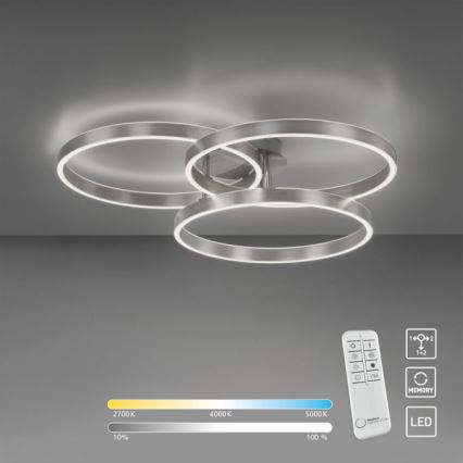 Paul Neuhaus 6233-55 - LED Prigušiva plafonjera PAAN LED/45,5W/230V 2700-5000K + Daljinski upravljač