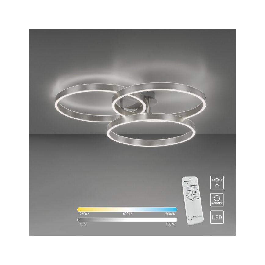 Paul Neuhaus 6233-55 - LED Prigušiva plafonjera PAAN LED/45,5W/230V 2700-5000K + Daljinski upravljač
