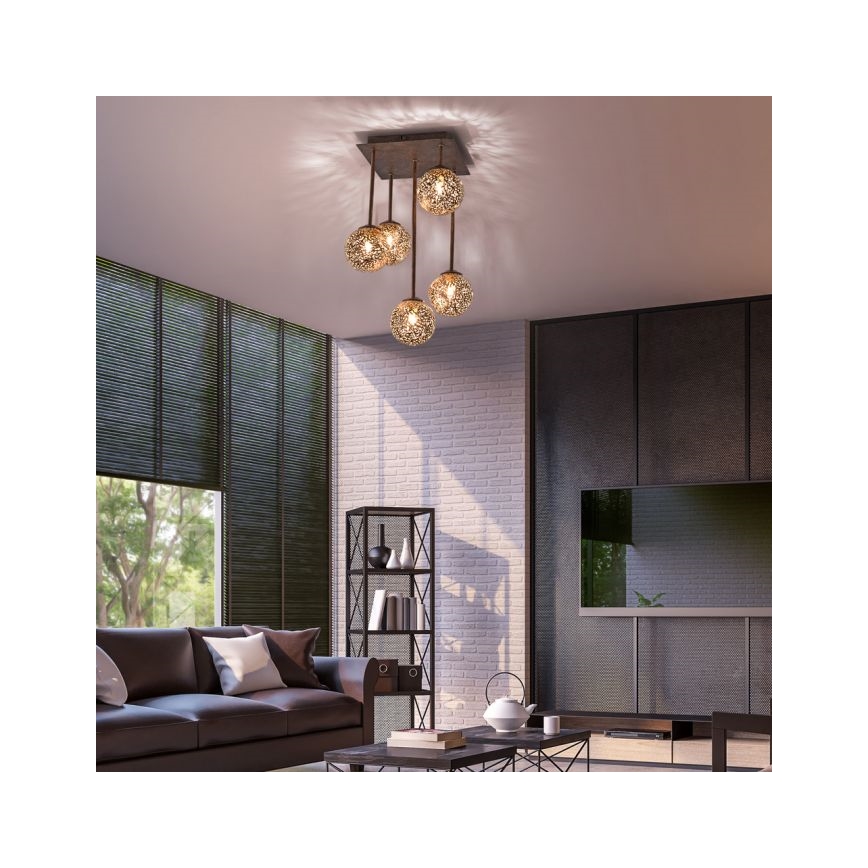 Paul Neuhaus 6234-48 - Viseći luster GRETA 5xG9/40W/230V