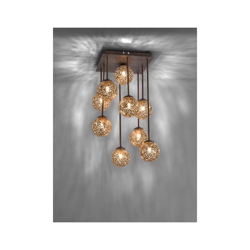 Paul Neuhaus 6238-48 - Luster na šipci GRETA 9xG9/40W/230V