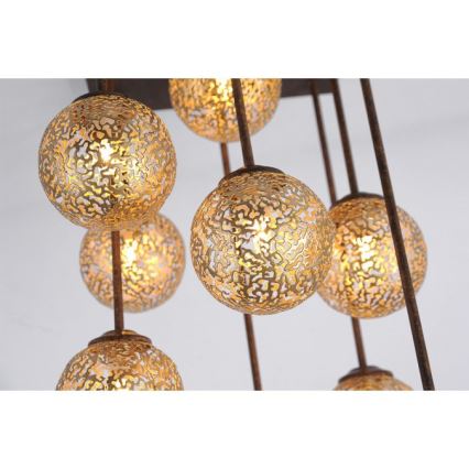 Paul Neuhaus 6238-48 - Luster na šipci GRETA 9xG9/40W/230V