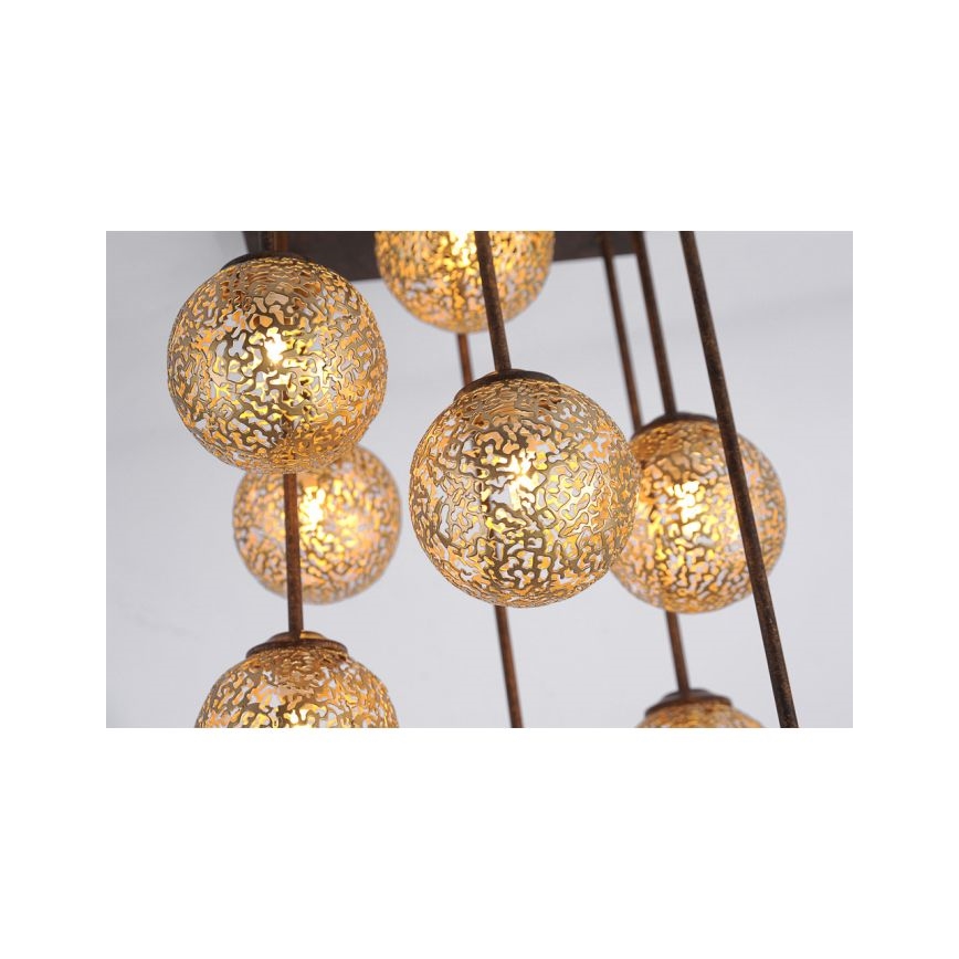 Paul Neuhaus 6238-48 - Luster na šipci GRETA 9xG9/40W/230V