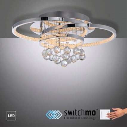 Paul Neuhaus 6267-17 - LED Prigušiva plafonjera ROTAZO LED/32W/230V pr. 45 cm sjajni krom