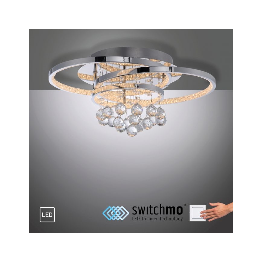 Paul Neuhaus 6267-17 - LED Prigušiva plafonjera ROTAZO LED/32W/230V pr. 45 cm sjajni krom