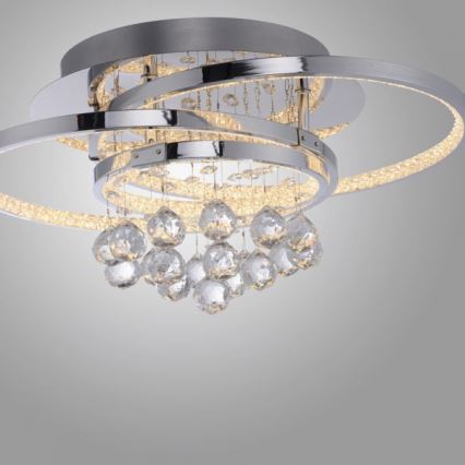 Paul Neuhaus 6267-17 - LED Prigušiva plafonjera ROTAZO LED/32W/230V pr. 45 cm sjajni krom
