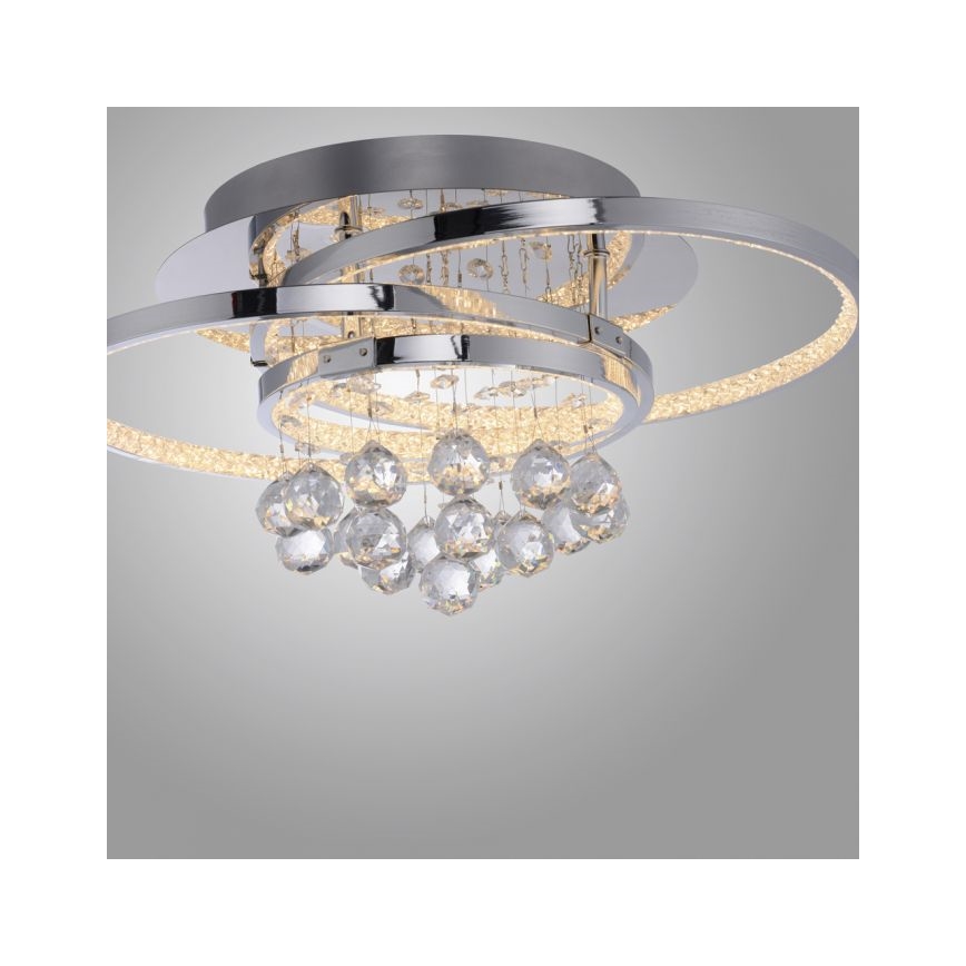 Paul Neuhaus 6267-17 - LED Prigušiva plafonjera ROTAZO LED/32W/230V pr. 45 cm sjajni krom