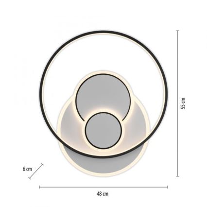 Paul Neuhaus 6392-16 - LED plafonsko svetlo MAILAK LED/27W/230V