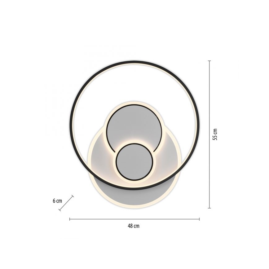Paul Neuhaus 6392-16 - LED plafonsko svetlo MAILAK LED/27W/230V