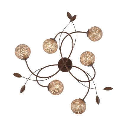 Paul Neuhaus 6398-48 - Plafonski luster GRETA 6xG9/40W/230V