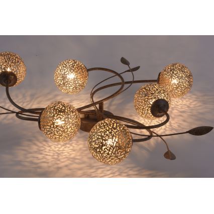 Paul Neuhaus 6398-48 - Plafonski luster GRETA 6xG9/40W/230V