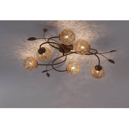 Paul Neuhaus 6398-48 - Plafonski luster GRETA 6xG9/40W/230V