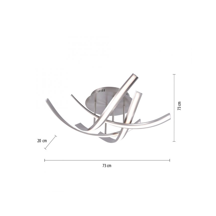 Paul Neuhaus 6474-55 - LED prigušiva plafonski luster LINDA 4xLED/7W/230V