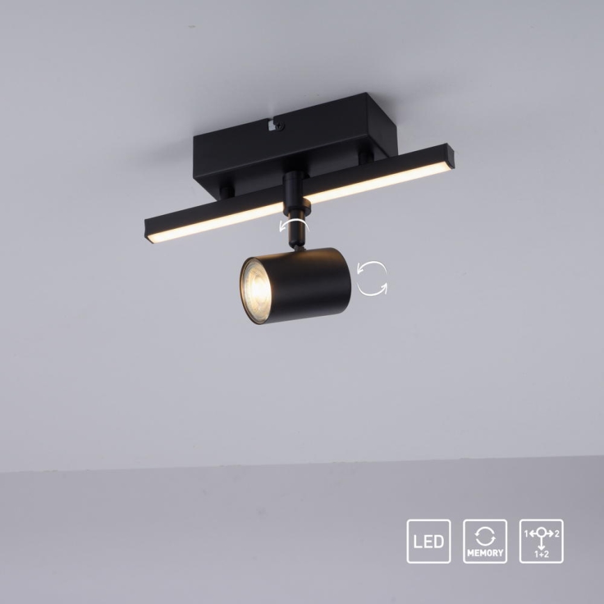 Paul Neuhaus 6523-18 - LED Reflektorska lampa BARIK 1xGU10/4,5W/230V + LED/3W