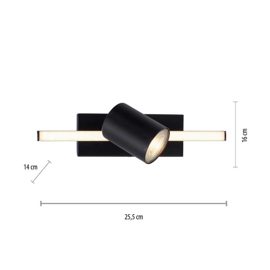 Paul Neuhaus 6523-18 - LED Reflektorska lampa BARIK 1xGU10/4,5W/230V + LED/3W